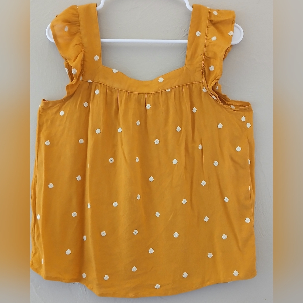Universal Thread Mustard Yellow‎ Short Sleeve Top